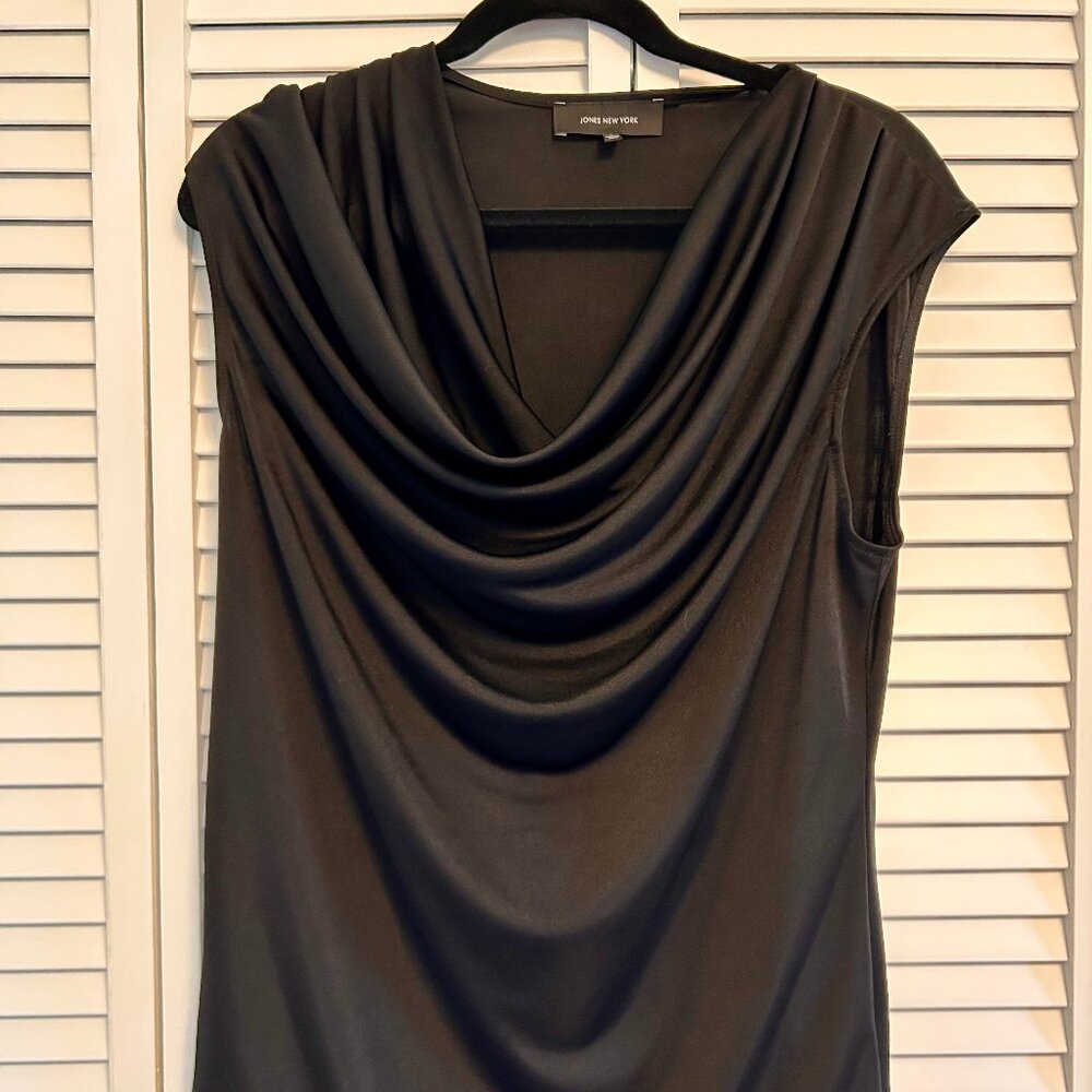 Drapey Black Sleeveless Top
